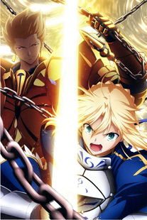日本动漫海报 圣杯之战命运之夜Fate/stay night动漫装饰画D7534C