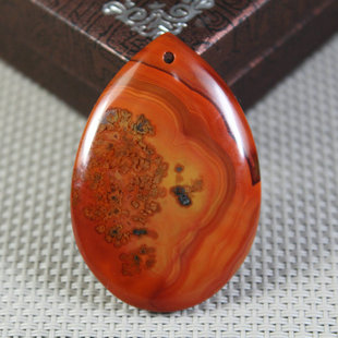 【战国红专卖】天然宣化上谷战国红玛瑙吊坠精品 日出江花红胜火