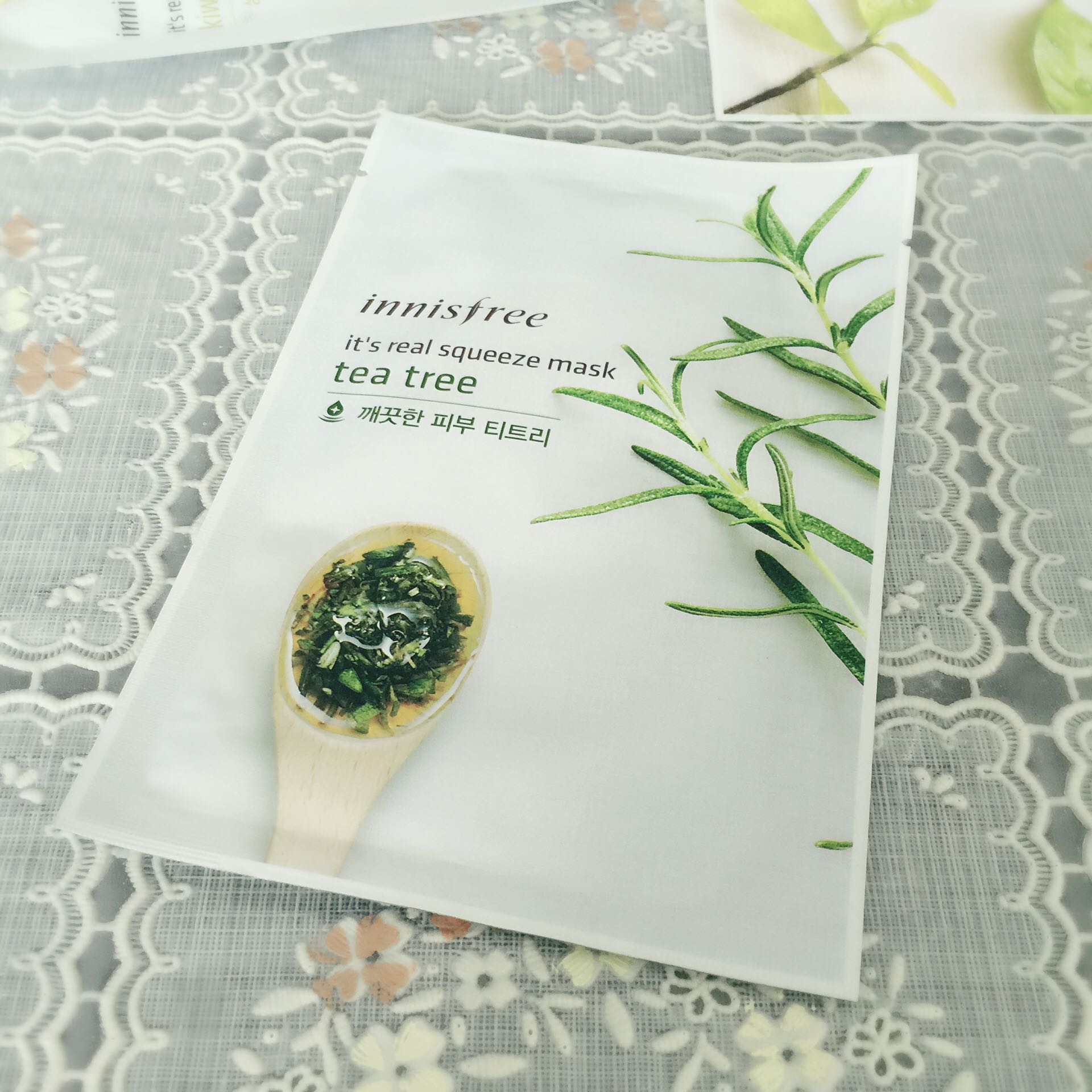 阿拉斐尔 韩国悦诗风吟innisfree 祛痘抗敏 茶树面膜20ml10张包邮