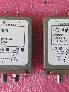 Agilent 8762B 5V 18GHz 1W SMA SPDT 单刀双掷射频微波同轴开关