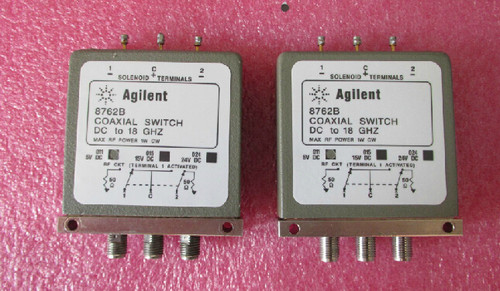 Agilent 8762B 5V 18GHz 1W SMA SPDT 单刀双掷射频微波同轴开关