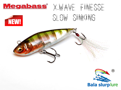 【巴拉咕嗒路亚】Megabass X-WAVE FINESSE硬饵Slow Sinking