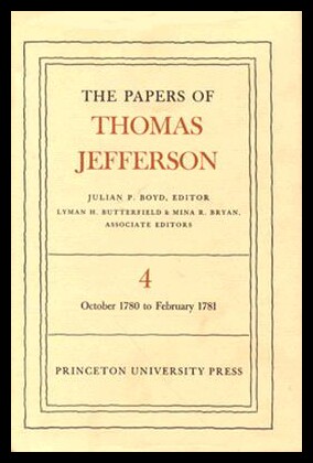 【预售】The Papers of Thomas Jefferson, Volume 4: October - 封面