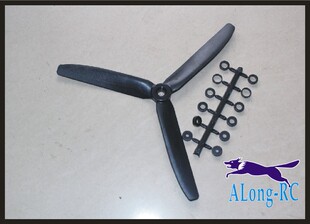 沧狼模型-航模配件-电动遥控飞机配件-8040三叶螺旋桨（正 反桨）