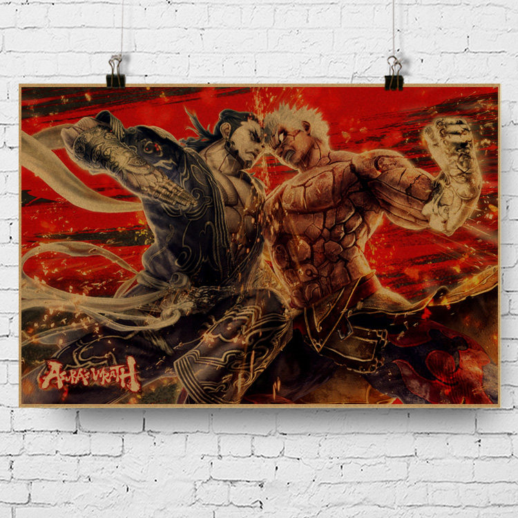 asuras wrath 阿修罗之怒 capcom cyberconnect宣传画游戏海报