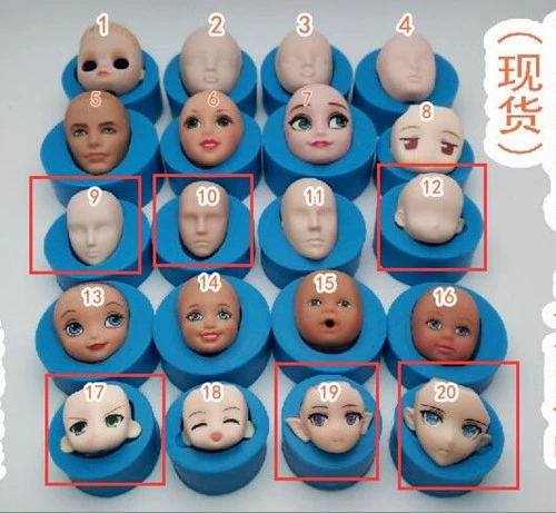 Сверхлегкая глина для лица, пропорциональная глиняная форма, сменное силиконовое пластиковое лицо, фондан