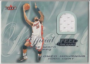 莫宁 热火队传奇 Fleer NBA球星卡 经典 2001 球衣卡