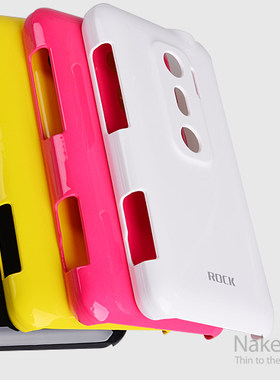 ROCK洛克 HTC EVO 3D 裸壳 轻彩系列 手机壳保护壳手机套 外壳+膜