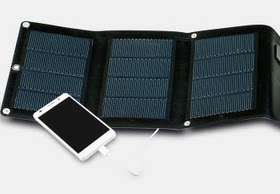 汉能/Hanergy 薄膜太阳能折叠充电包8W