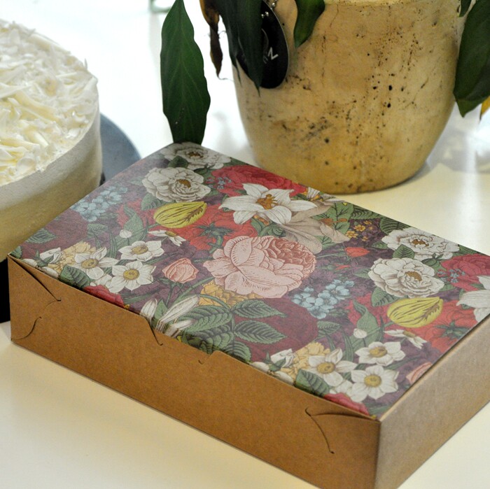 牛皮色秘密花园月饼盒 80克6粒装月饼盒冰皮月饼盒 中秋礼盒 50个