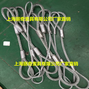 上海丽奇索具专业生产压制钢丝绳索具 镀锌钢丝绳 光面钢丝绳