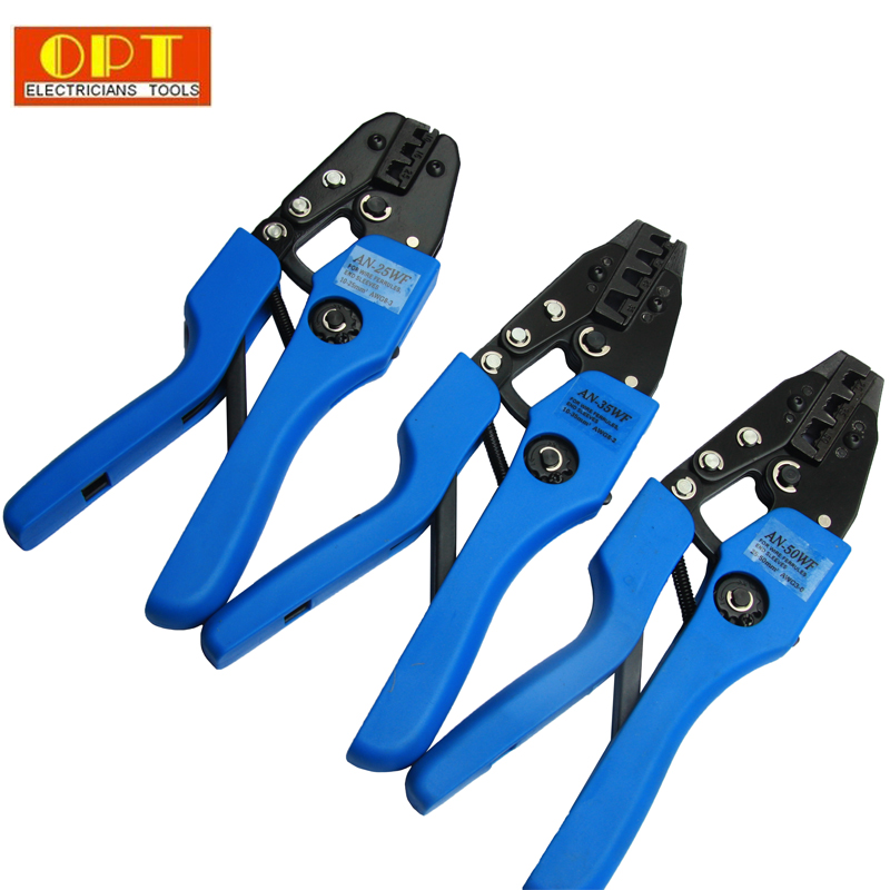 【台湾OPT】进口棘轮式欧式端子压接钳 管型端子压线钳 10-50平方