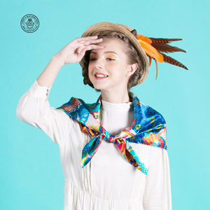 VIESCA原创新款缅甸【九霄千塔】吉祥丝绸礼品真丝丝巾