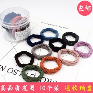 头绳森女百搭橡发圈扎头发皮筋网状加粗发绳镂空韩国发饰2018新款