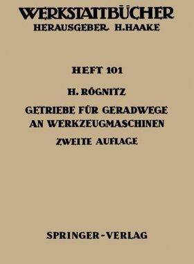 【预订】Getriebe Fur Geradwege an Werkzeugma...