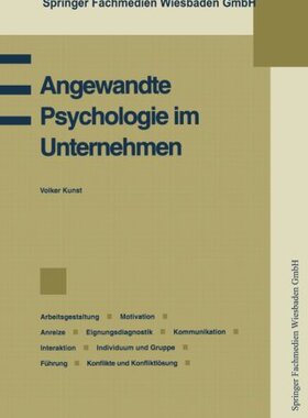【预售】Angewandte Psychologie Im Unternehmen: Betrieb...