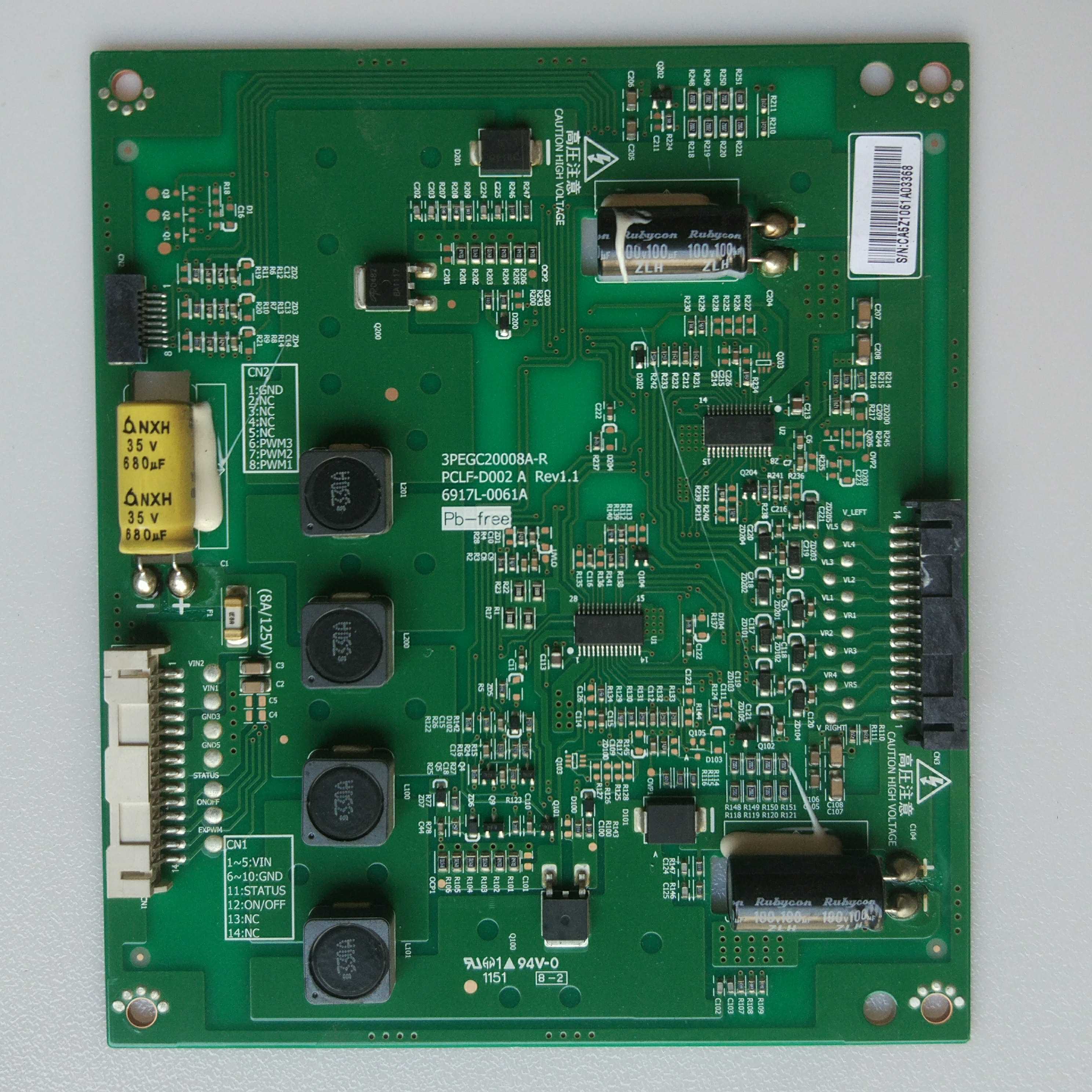 创维 42E82RD 42E92RD 恒流板 升压板 3PEGC20008A-R 6917L-0061A