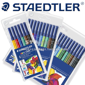 德国原产STAEDTLER施德楼326食品级颜料 6 10 20色儿童学生水彩笔