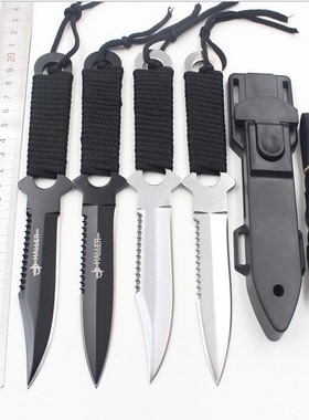 军刀直刀防身刀具 匕正品手美国野外求生特战高硬度战术军刀开刃