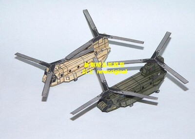 美国CH47 CH-47 奇努克支奴干重型运输直升机迷你飞机模型