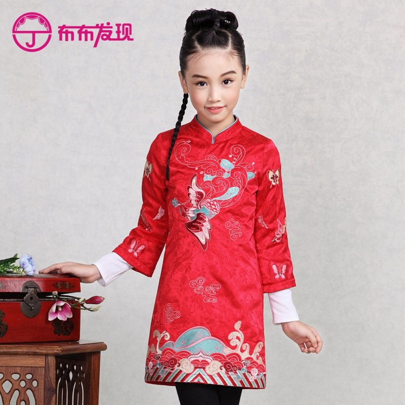 布布发现新款女童旗袍长袖童装