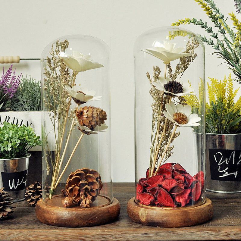 北欧创意植物干花永生花玻璃罩简约现代家居饰品客厅生日礼物摆件在类目 家居饰品, 摆件中 - 来自Buy2taobao.com提供专业的淘宝代购服务