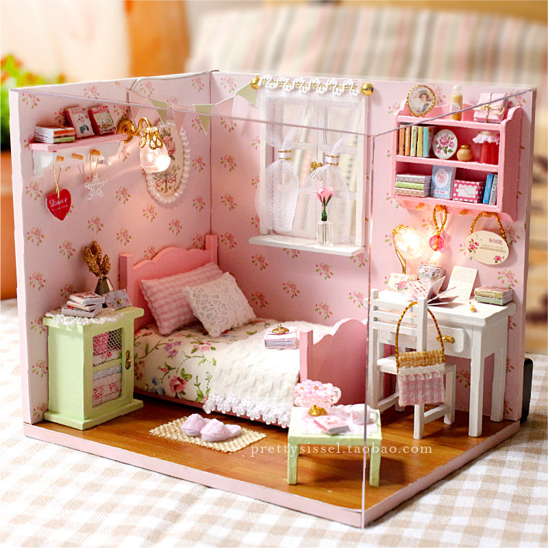 diy小屋闺蜜房间手工拼装模型智趣屋情侣女生浪漫创意生日礼物