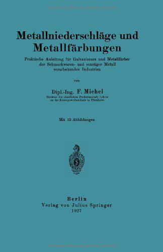 【预订】Metallniederschlage Und Metallfarbun...