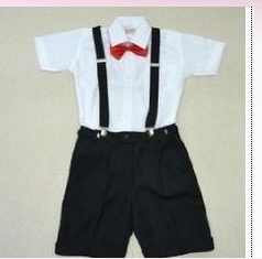 六一儿童演出服男童礼服背带裤中小学生表演服大合唱诗歌朗诵套装