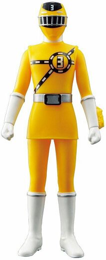 热血玩具模型手办 烈车战队 特急者 特急黄 软胶 可动人偶 万代