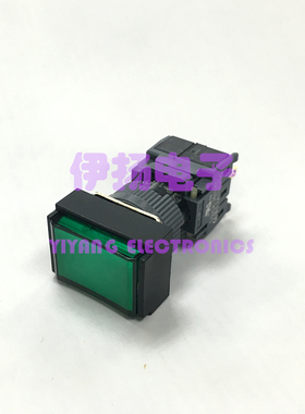 金宏电器16MM防水按钮开关F16-17F1WBG 4脚长方形绿色复位 启动