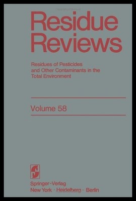 【预售】Residue Reviews: Residues of Pesticide