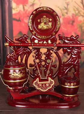 结婚庆仿红木称心如意包邮子孙桶