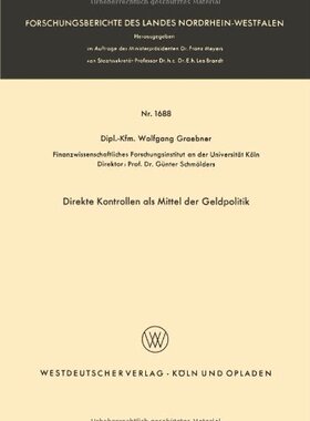 【预售】Direkte Kontrollen ALS Mittel Der Geldpolitik