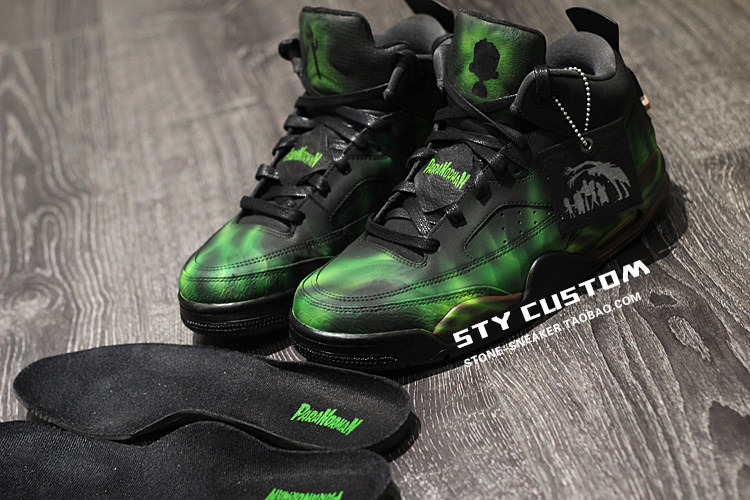 STY custom球鞋改制 air Jordan 4 火星之子 通灵男孩诺曼