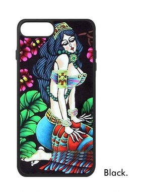 适用于iPhone基尼浪漫月光花朵画Xr手机壳max678plus11手机保护套