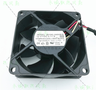 3线 静音风扇 04W 0.11A 7CM 12V 2810KL B19 电脑 原装 7025 NMB