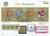 G121 小房子十字绣 花束挂画摆件 韩国SODA 正品 法国DMC套件