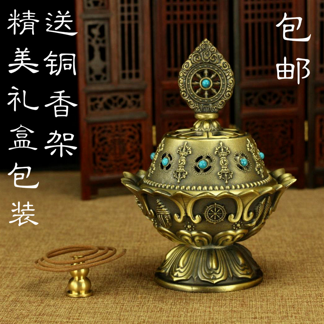 檀香尼泊尔合金檀香仿古用品莲花