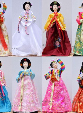韩国民俗朝鲜人偶装饰品结婚礼物