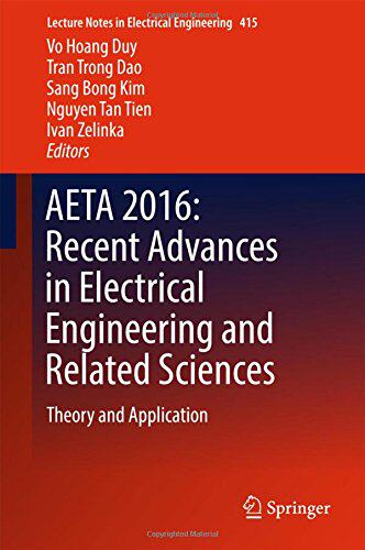 【预订】Aeta 2016: Recent Advances in Electr... - 封面