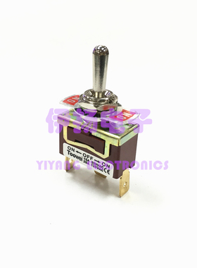 TOOWEI太玮钮子开关 12MM安装孔 3脚3档 插片脚 T701CT 摇臂开关