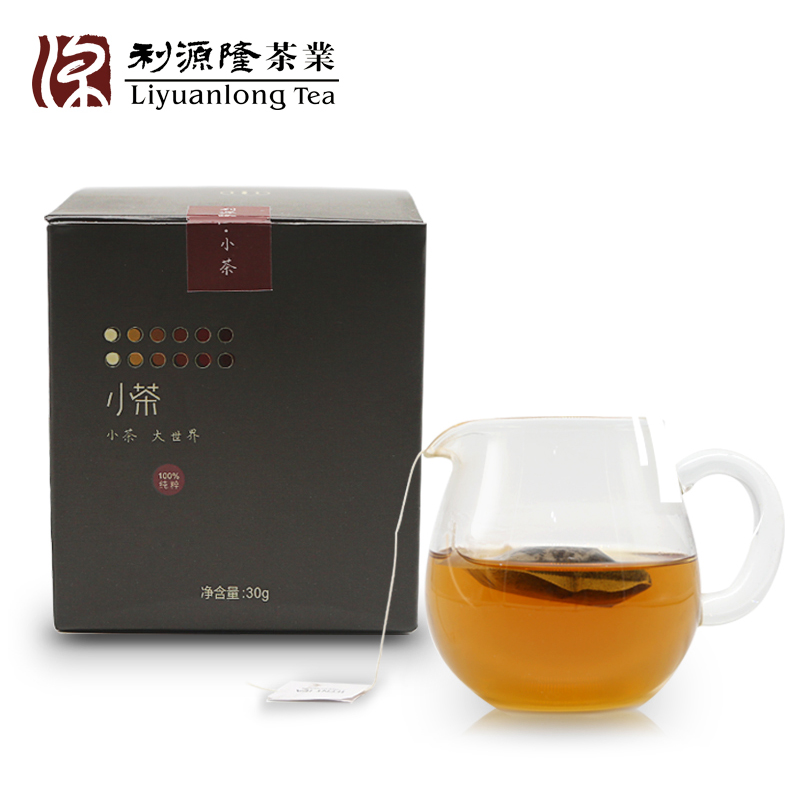 利源隆 湖南安化黑茶 小茶袋泡茶30g(2g*15包) 茶包 买一送一