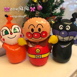 现货●日本 面包超人充气型不倒翁玩偶 可爱公仔玩具  S号