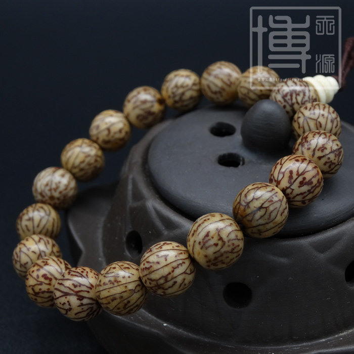 天然手饰小花银线菩提子10mm 小银线菩提金线菩提子佛珠手串手链