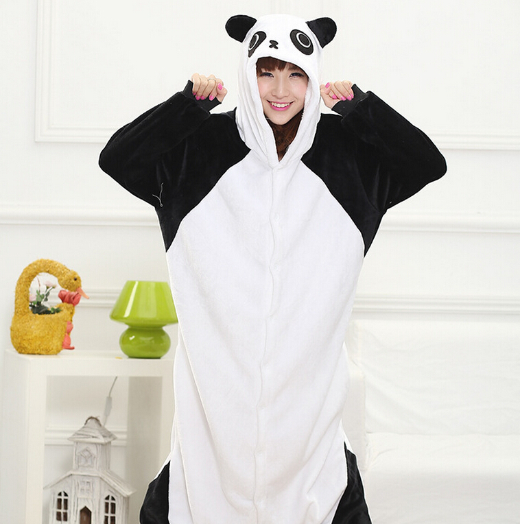 送爪子鞋长袖加厚卡通动物睡衣