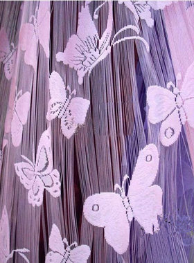 包邮浪漫蝴蝶提花线帘韩式玄关