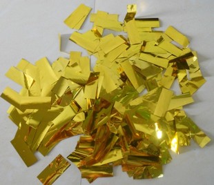 包邮彩虹机金色片彩纸亮片彩带金片酒吧舞台特效撒花庆典开业金条