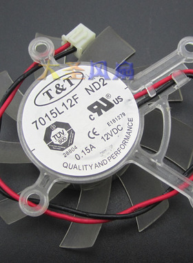 华硕8600GT 9500gt 9600GT 显卡散热风扇 T&T 7015L12F ND2