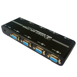 一进八出VGA分屏器 8口分配器1分8显示器分支器多路视频带USB供电